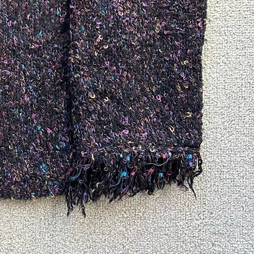 Coldwater Creek fringe trimmed purple cardigan - Picture 6 of 6